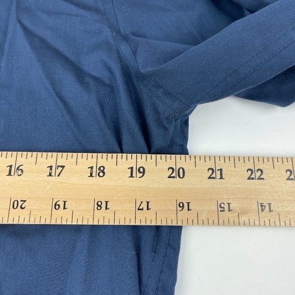 Perry Ellis Button Up Shirt Mens Medium Blue Non Iron - Picture 6 of 7